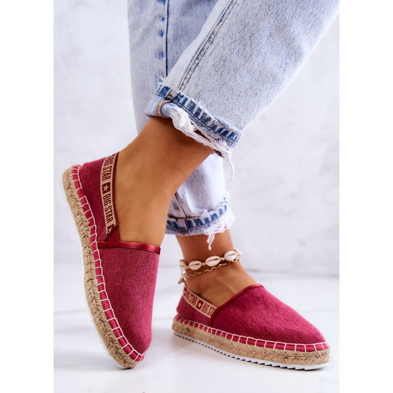 Espadrilles zum Hineinschlüpfen Big Star JJ274880 Dunkelrosa 2