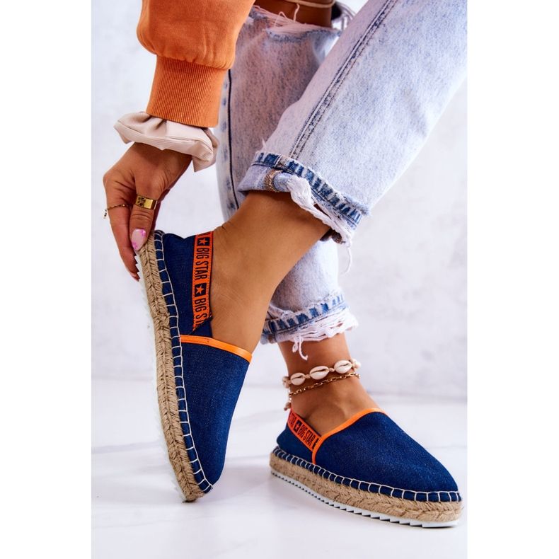 Espadrilles zum Hineinschlüpfen Big Star JJ274877 Marineblau 2