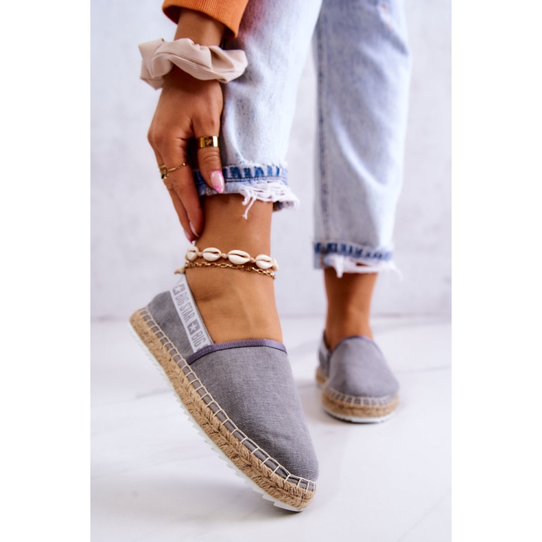 Espadrilles zum Hineinschlüpfen Big Star JJ274876 Grau 1