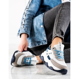 Damen Sneakers Big Star JJ274580 weiß blau mehrfarbig 2