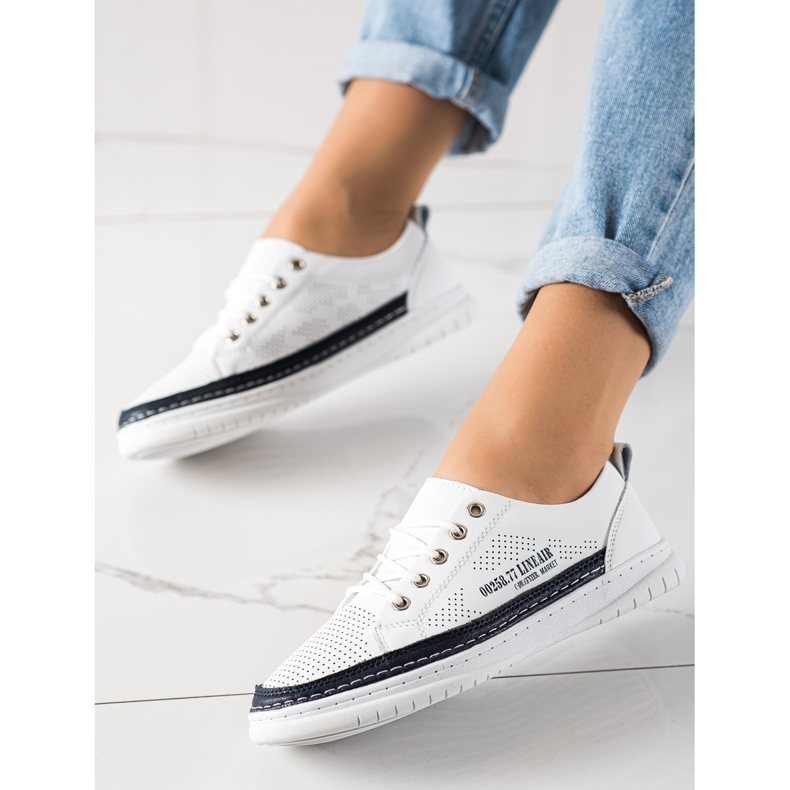 Evento Weiße Ledersneaker 2