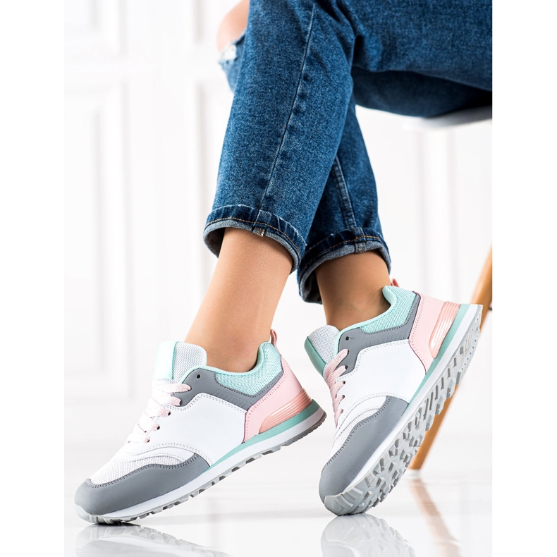 RTX WALK Bunte Sportschuhe weiß grau mehrfarbig 1