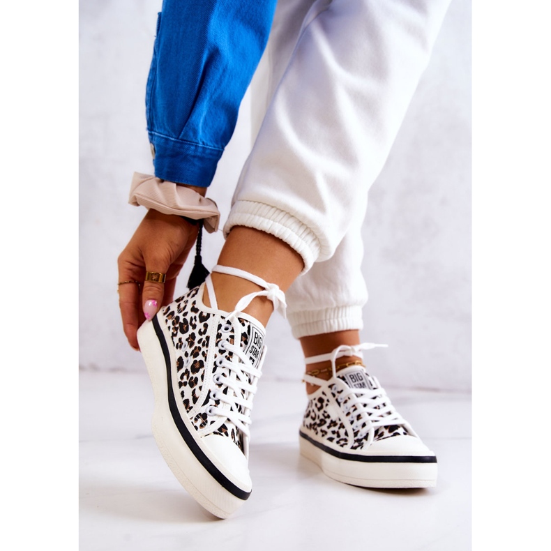 Damen Turnschuhe Pantera Big Star JJ274615 Weiß 2