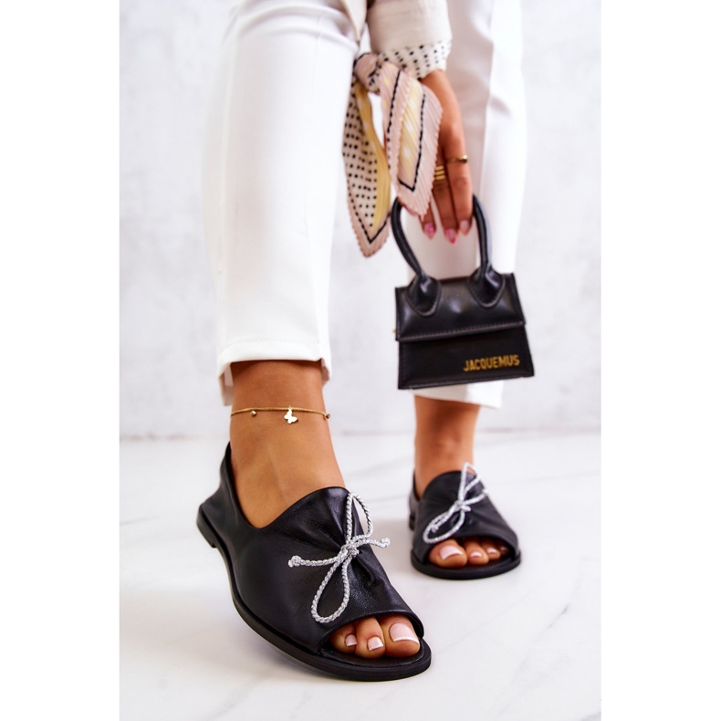 Leder Damen Ballerinas Nicole 2660/001 Schwarz 2