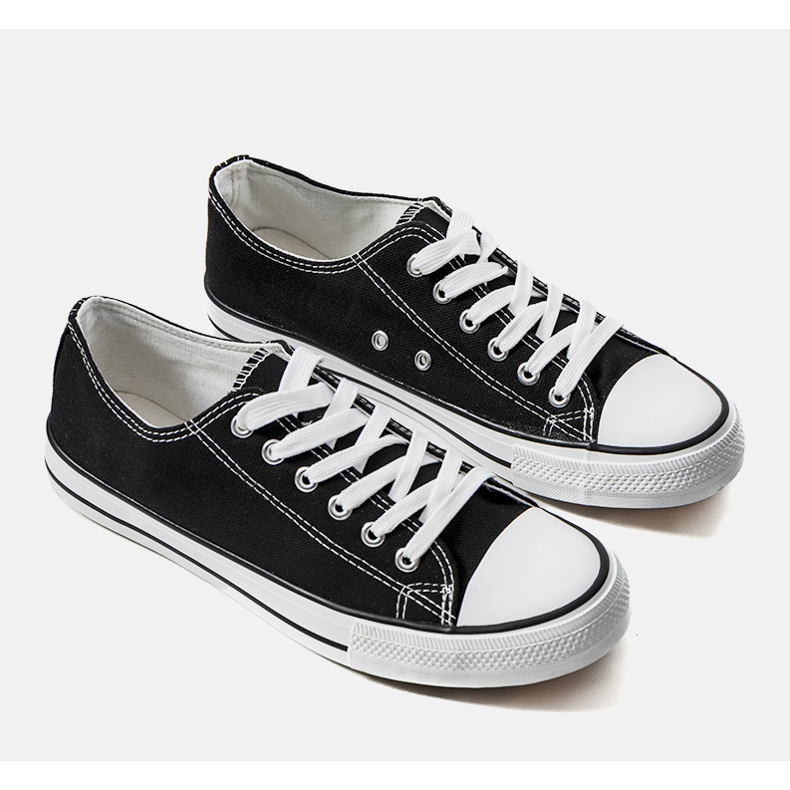 Schwarze Viktor Turnschuhe für Herren 1