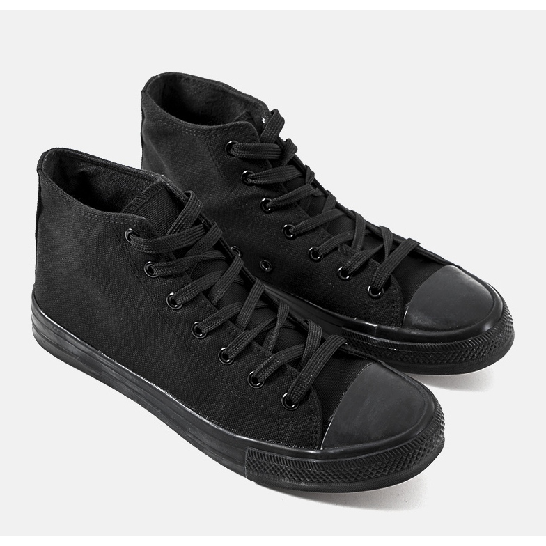 Knöchelhohe Turnschuhe von Paus in Schwarz 1