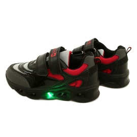 ADI Sportschuhe LED Glowing Velcro News 22DZ32-4836 Grau schwarz 5