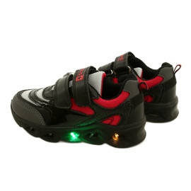 ADI Sportschuhe LED Glowing Velcro News 22DZ32-4836 Grau schwarz 6