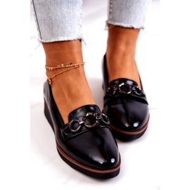 Vinceza Keilschuhe aus Lackleder Schwarz Melodien 4