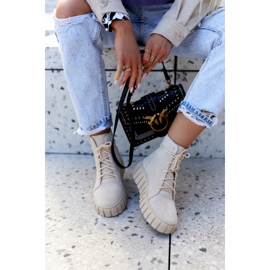 Lewski Shoes Wildleder Plateaustiefel Lewski Schuhe 3177 Hellbeige 1