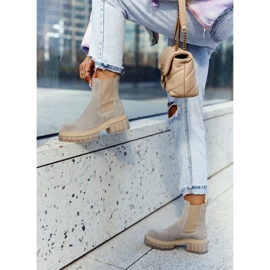 Lemar Wildleder Damenstiefel Hellgrau Kennel 1