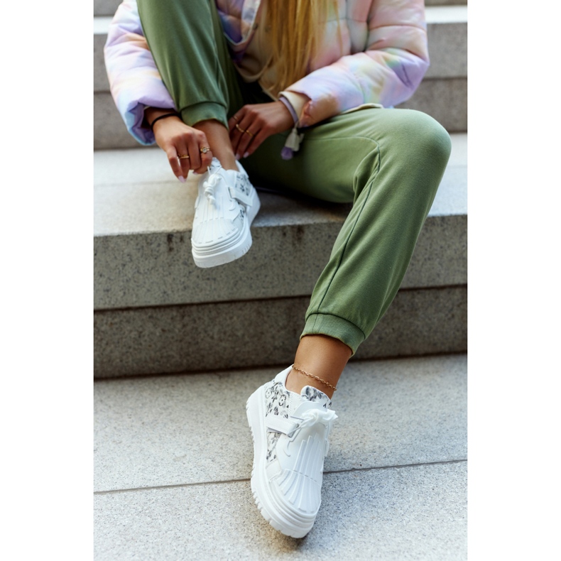 PM1 Damen Sportschuhe Sneakers Weiß-Schwarz Your Dreams 1