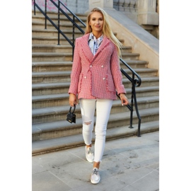 S.Barski Damen Lederturnschuhe mit Metallic Carrey Pink beige rosa 1