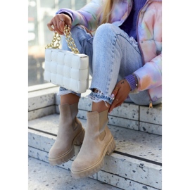 Lemar Wildleder Damenstiefel Hellbeige Kennel 2