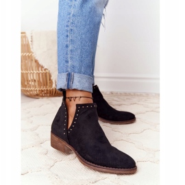 PS1 Schwarze Clever durchbrochene Stiefel mit Cut-Outs 2