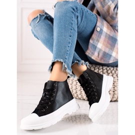 Forever Folie Modische hohe Sneakers schwarz 1