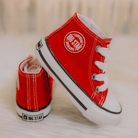 Hohe Sneakers für Kinder mit Reißverschluss Big Star HH374086 Rot 14