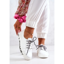 S.Barski Damen-Leder-Turnschuhe auf der Plattform Weiß Marien 1