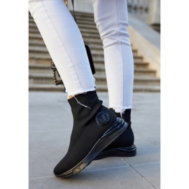 Vinceza Schwarze Sportsocken für Damen Runaway 2
