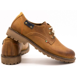 Olivier Herrenschuhe 812MP rote Lederstiefeletten braun orange 3