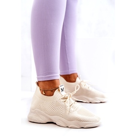 PS1 Sportschuhe Sneaker Stoff Hellbeige Nolene 4