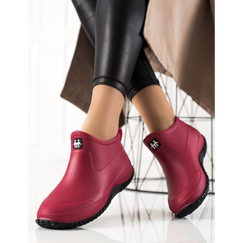 TRENDI Niedrige rote Galoschen 1