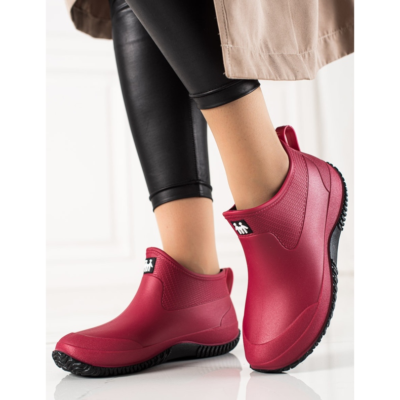 TRENDI Niedrige rote Galoschen 2