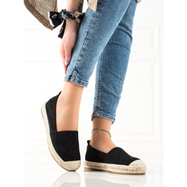 Bestelle Espadrilles aus schwarzem Wildleder 2