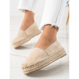 Bestelle Beige Espadrilles auf der Plattform 2