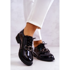 S.Barski Lackierte Schuhe mit schwarzem Larosa-Ornament 2