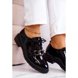 S.Barski Lackierte Schuhe mit schwarzem Larosa-Ornament 6