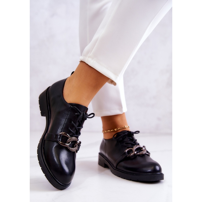 S.Barski Lederschuhe mit schwarzem Larosa-Ornament 2