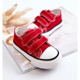 Rote Bernie Klett-Sneaker für Kinder 3