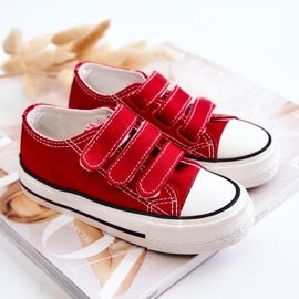 Rote Bernie Klett-Sneaker für Kinder 5