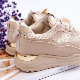 FR1 Sportschuhe für Kinder Turnschuhe Beige Kizzie 1