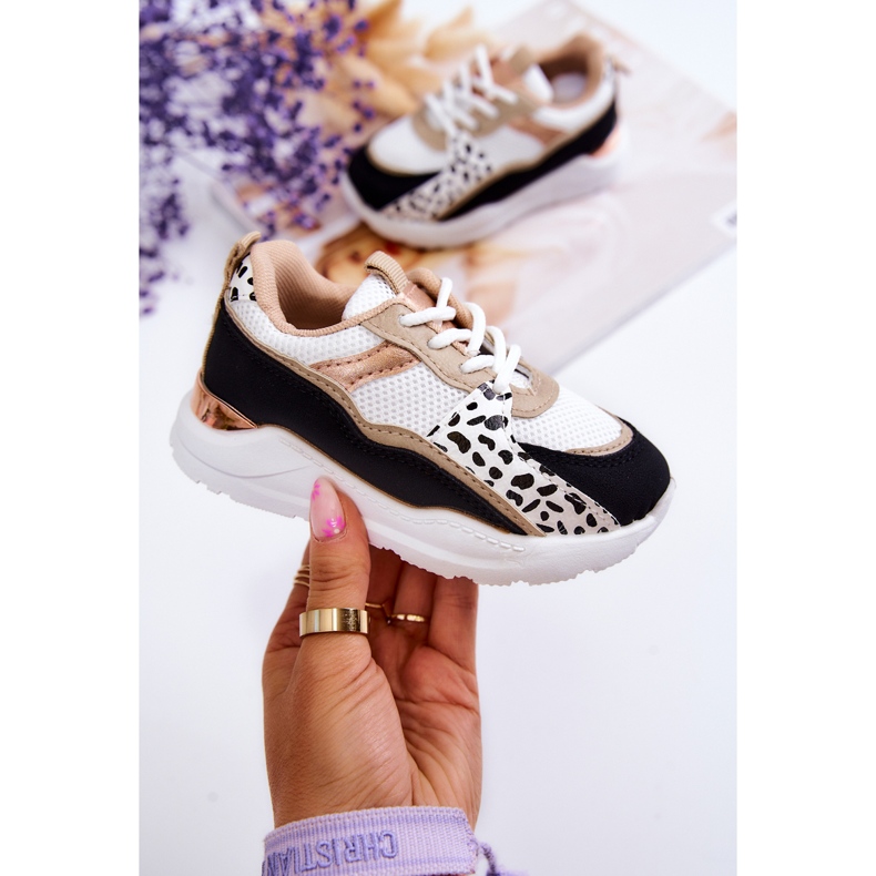 FR1 Sportschuhe für Kinder Turnschuhe Weiß und Schwarz Kizzie 1