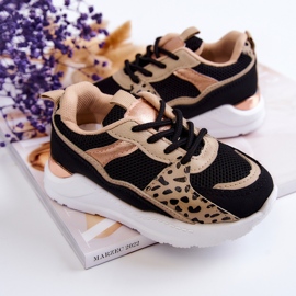 FR1 Sportschuhe für Kinder Turnschuhe Schwarz und Beige Kizzie 2