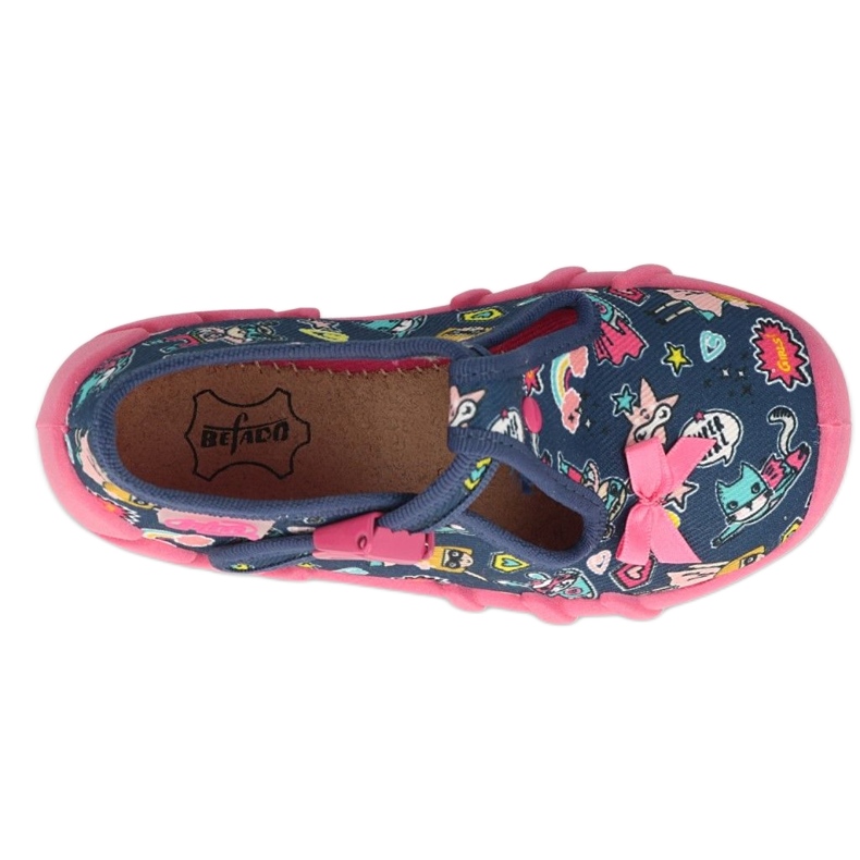 Befado Kinderschuhe 110P456 marineblau mehrfarbig 4