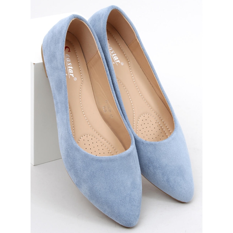 Charita Blaue Ballerinas für Damen 1
