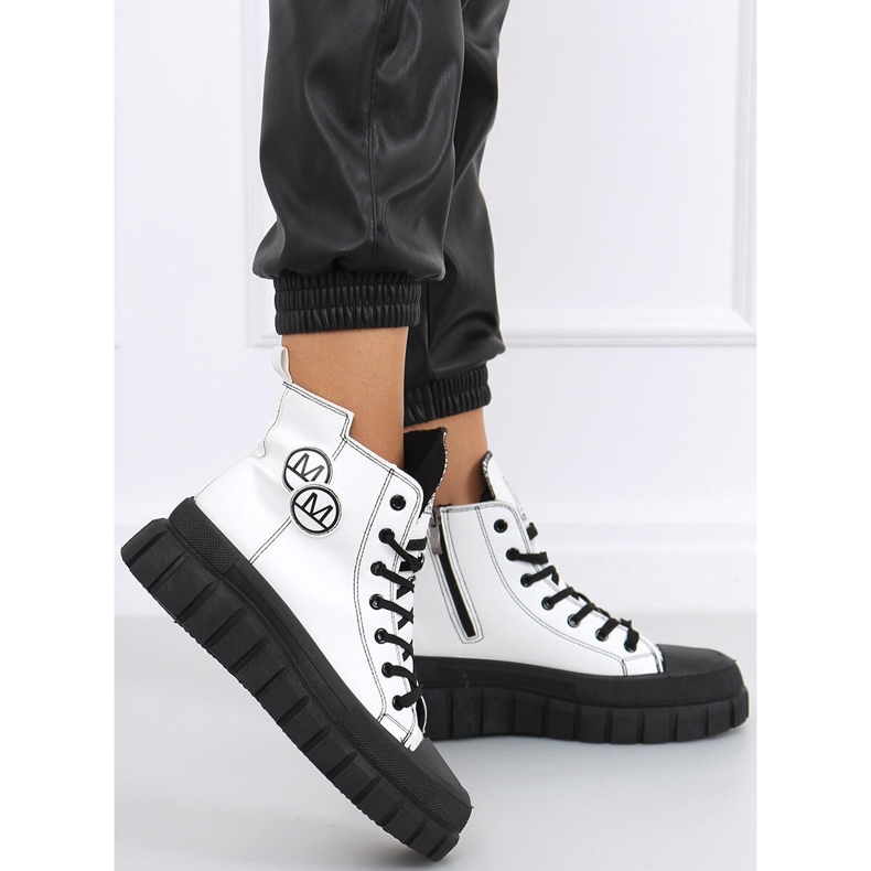 Ayse WEISS / SCHWARZE Turnschuhe weiß 1