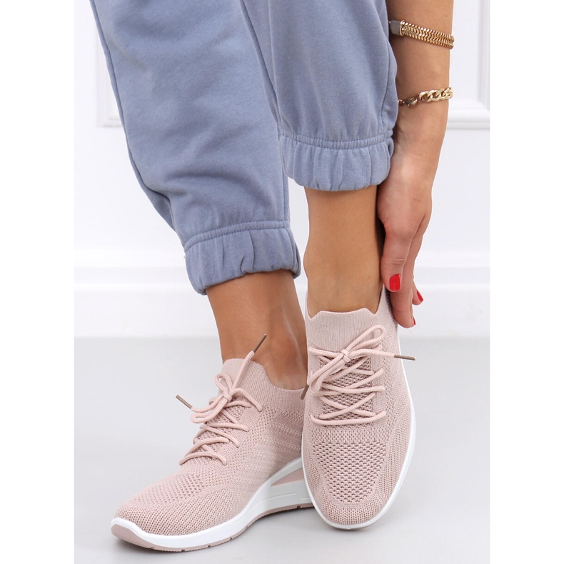 Sockenkeilschuhe Binita Pink rosa 1