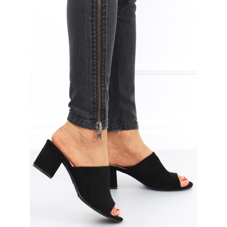 Alessia Schwarze Sandaletten mit hohem Absatz 1