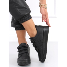 Saanvi Negro Turnschuhe mit Klettverschluss schwarz 1