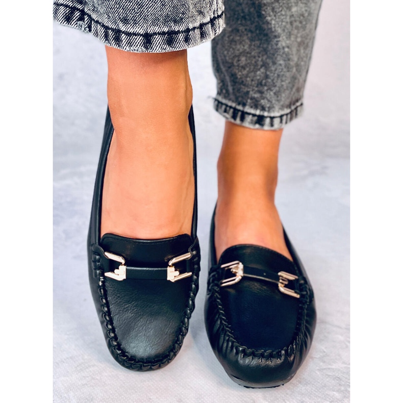 Leoni Negro Damen-Slipper schwarz 1