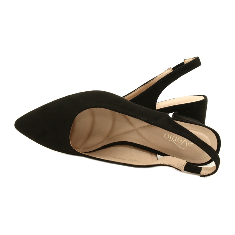 Elegante Wildlederpumps Evento 22SD98-4549 Schwarz 5