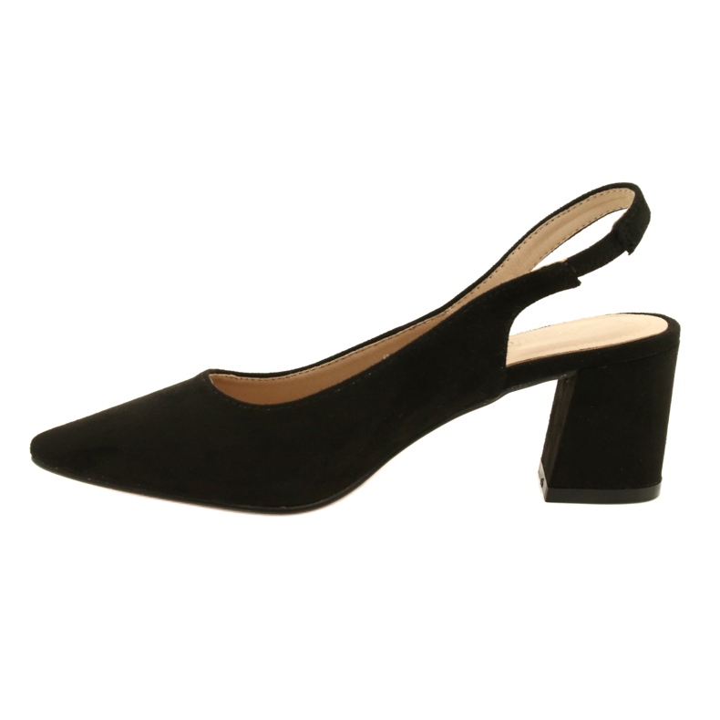 Elegante Wildlederpumps Evento 22SD98-4549 Schwarz 1