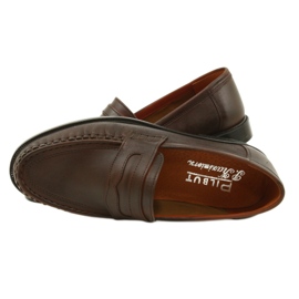 Pilbut Braune Loafer aus Morello-Leder 5