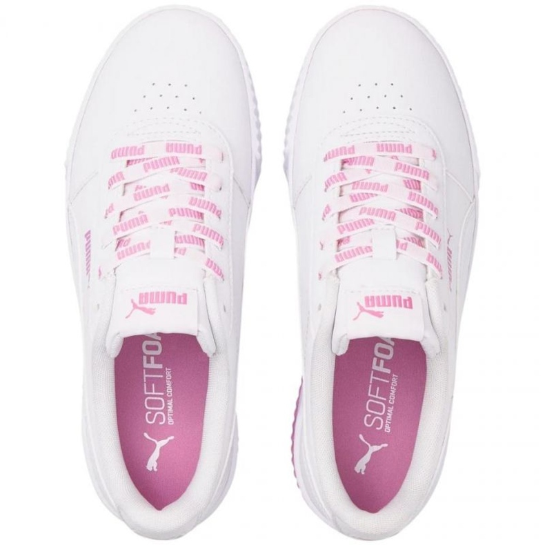 Puma Carina Logomania W 383906 02 weiß rosa 1