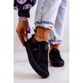 Damen Low Sneakers Big Star JJ274563 Schwarz 1