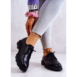 S.Barski Klassische Oxford-Schuhe für Damen Schwarz Colton 2